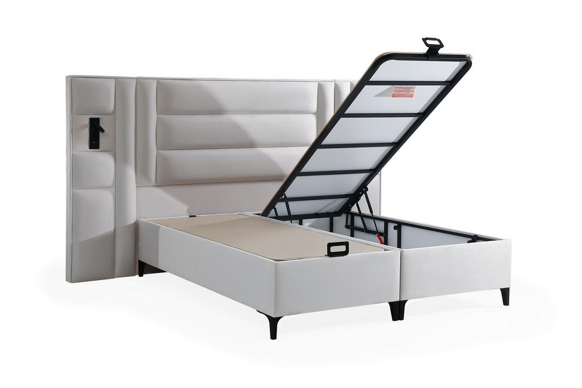 POLSTERBETT Pandora Bett Set 160x200 Braun - Braun, Textil/Metall (160/200cm) - Villa Möbel