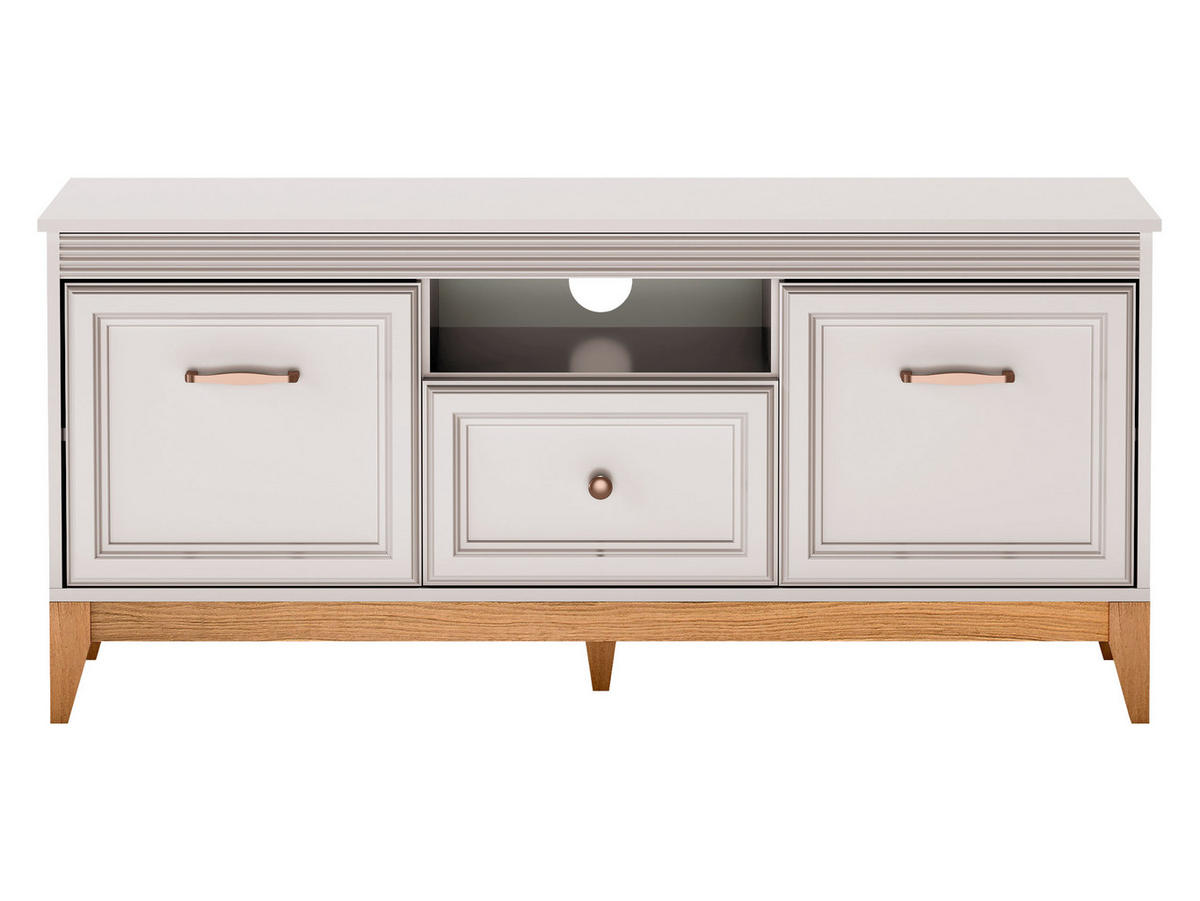 TV-LOWBOARD Windsor W-08 - Kaschmir/Eichefarben, Holz/Holzwerkstoff (136/62/41cm) - MIRJAN24