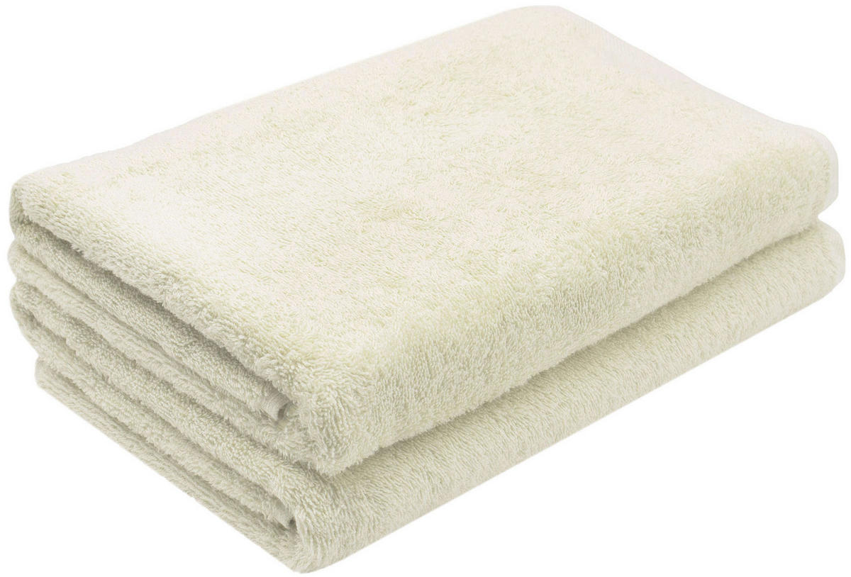 DUSCHTÜCHER, 2er-Set, 70x140 cm, 100% Baumwolle, Braun - Creme, Textil (70/140cm) - Zollner