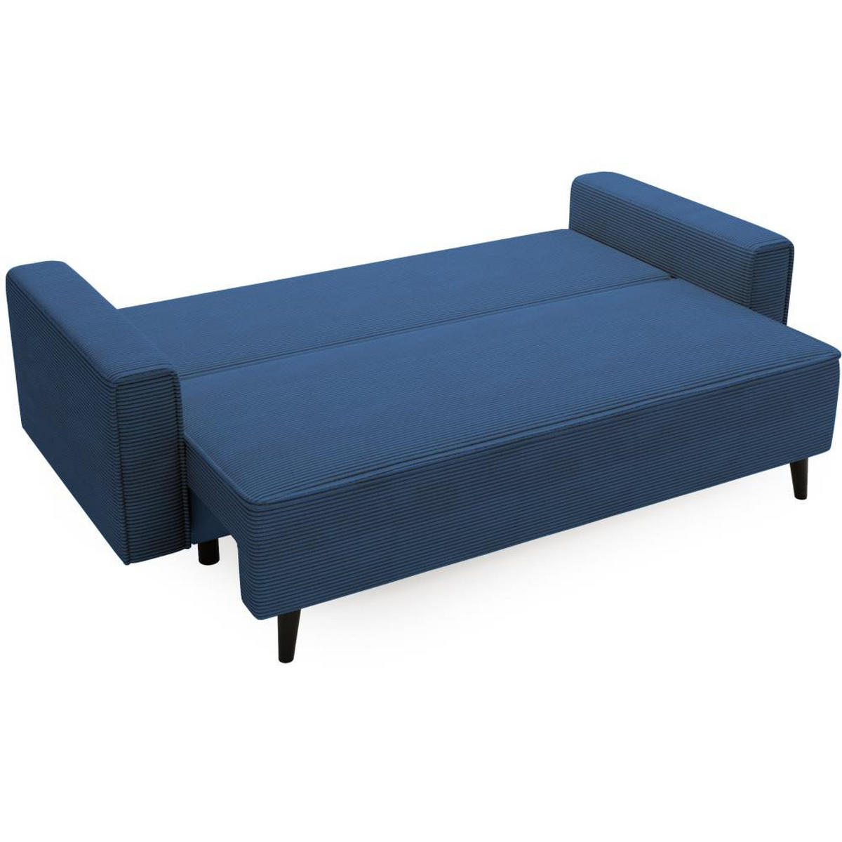 3-SITZER SOFA Monte mit Schlaffunktion blau - Dunkelblau, Textil (225/73/95cm) - Beautysofa