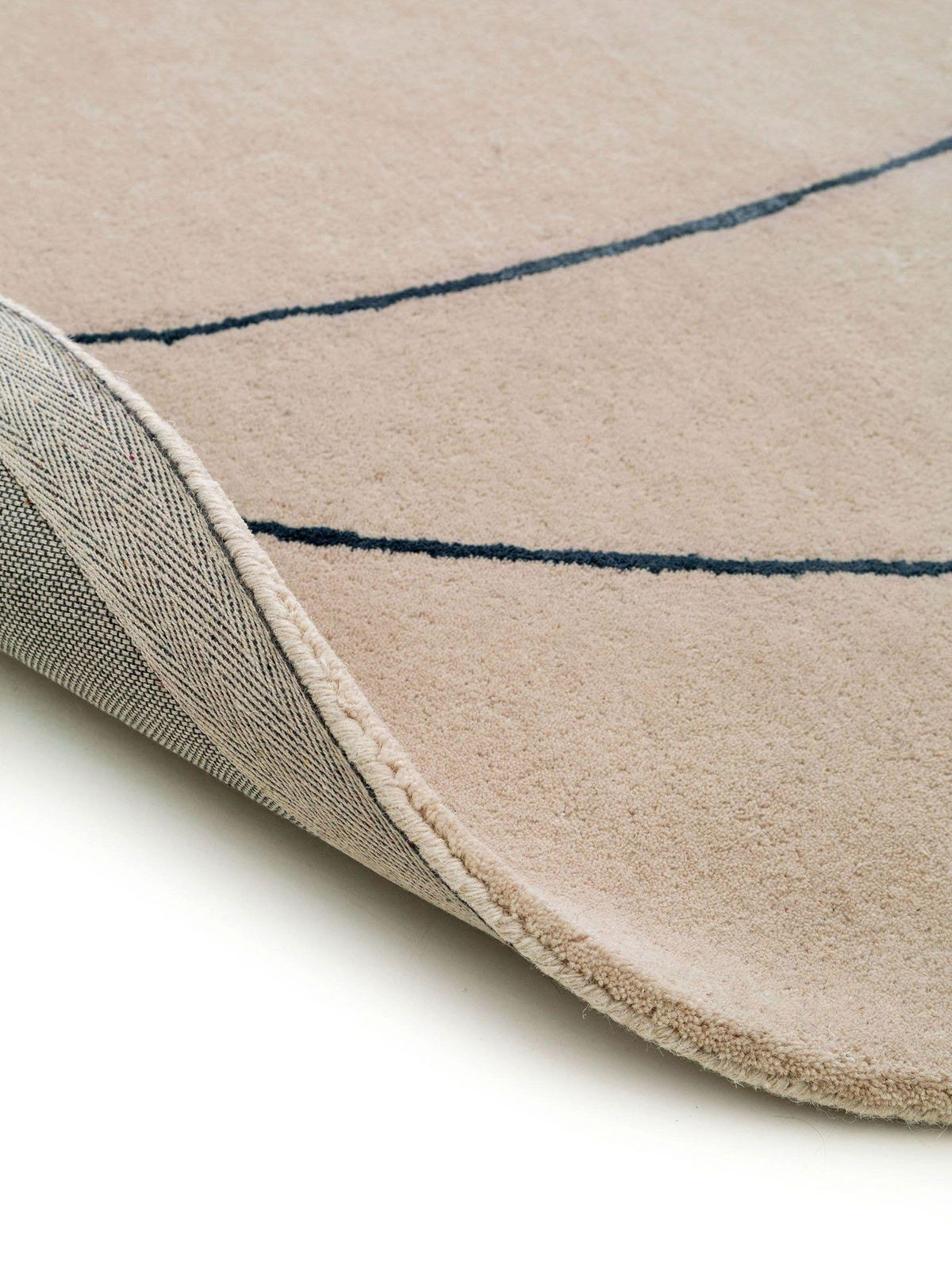 TEPPICH Wollteppich Shape Beige - Beige, Textil (200/1cm) - KUNSTLOFT
