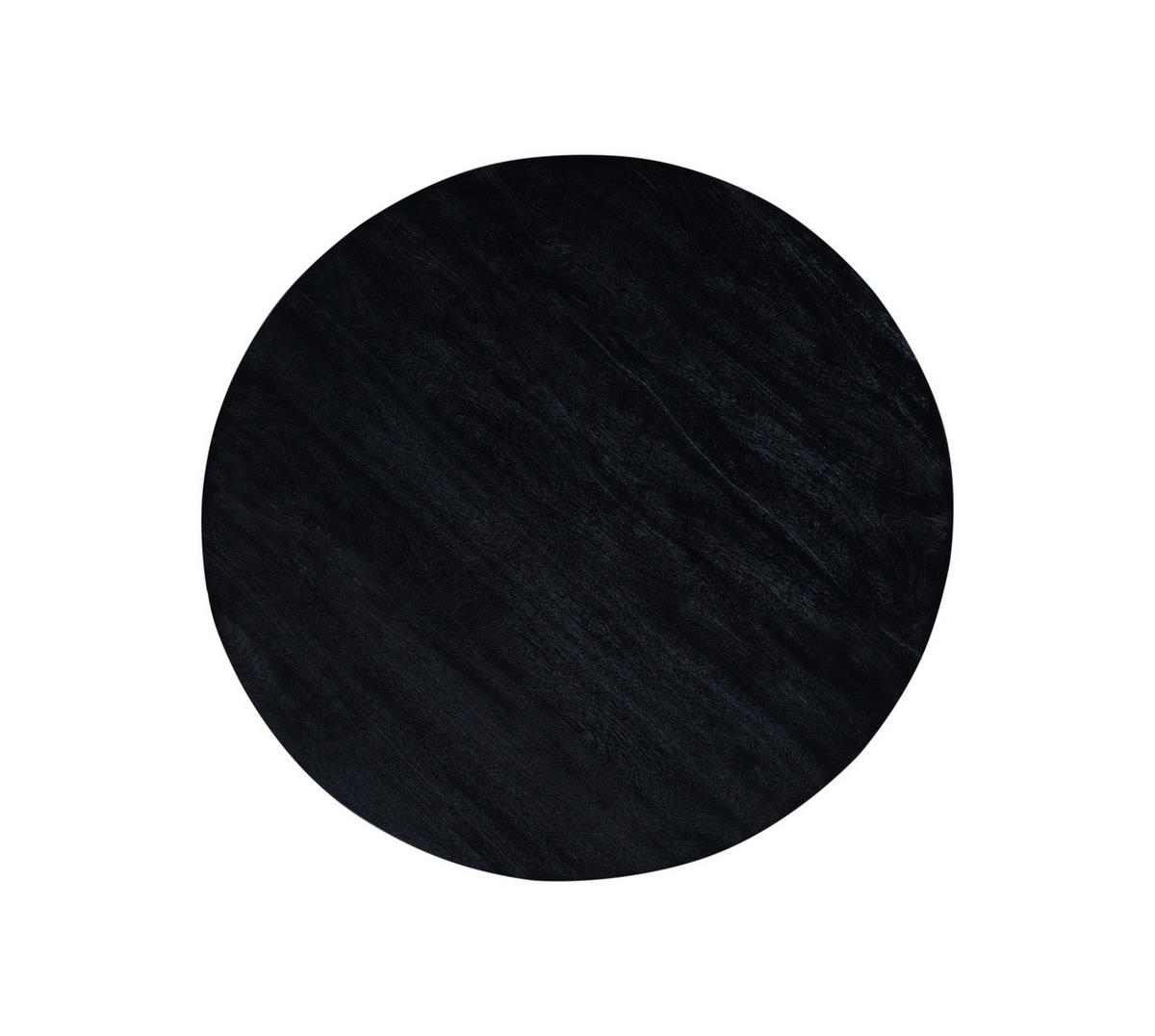 ESSTISCH rund aus Mangoholz 130cm, schwarz - Schwarz, Holz (130/130/76cm) - Giga Meubel