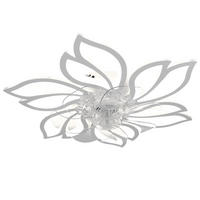 LED-DECKENLEUCHTE Vornis 60/69.5/14.5 cm - Weiß, Metall (69.5/60/14.5cm) - ZMH