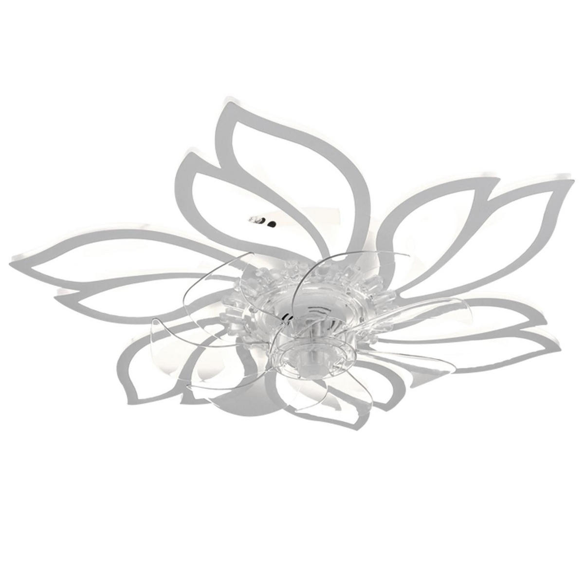 LED-DECKENLEUCHTE Vornis 60/69.5/14.5 cm - Weiß, Metall (69.5/60/14.5cm) - ZMH