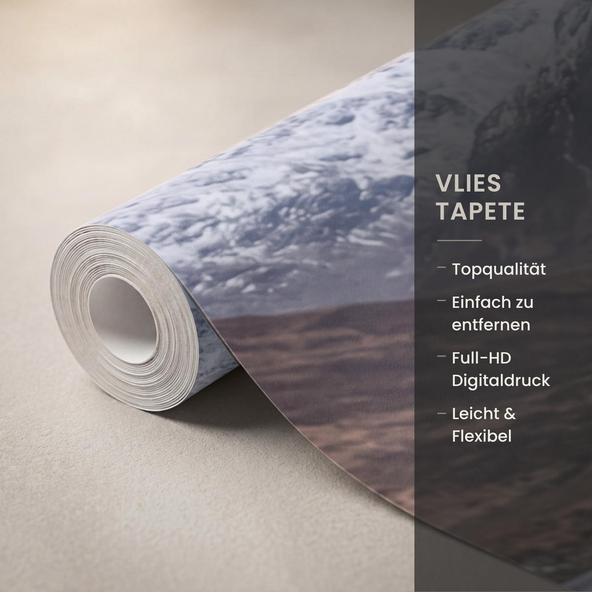 TAPETE - Schottischer Hochländer - Braun - Wasser - 160x220 cm - Braun, Papier (160/220cm) - OnlyWow