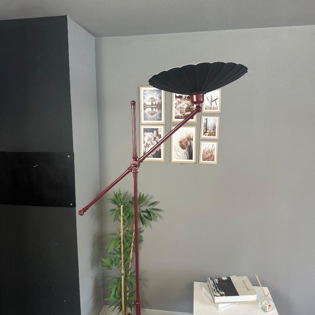 STEHLAMPE Uxelor 170 Cm - Bordeaux, Metall (30/30/170cm) - Bamyum