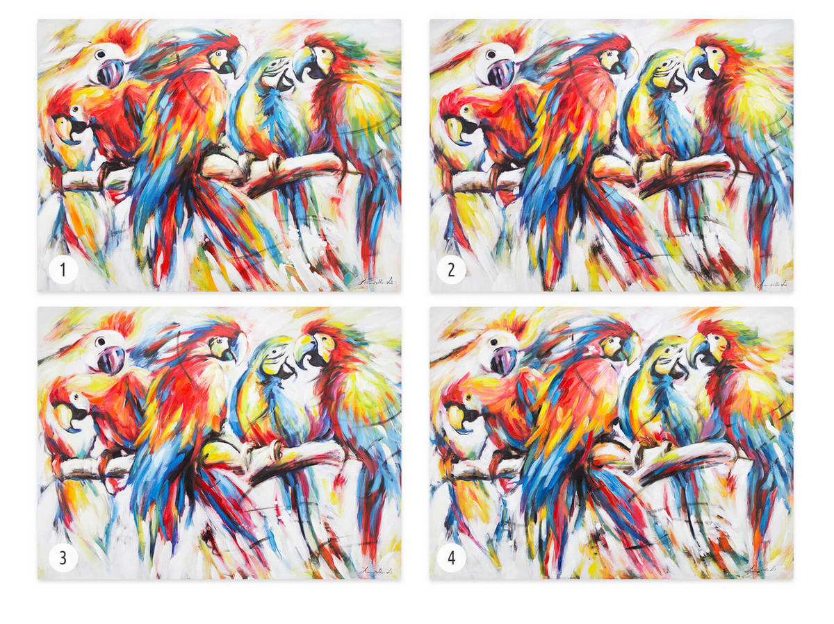 RUČNE MAĽOVANÝ AKRYLOVÝ OBRAZ 100/75 cm, viacfarebný, figurálny motív - viacfarebná, drevo/textil (100/75cm) - KUNSTLOFT