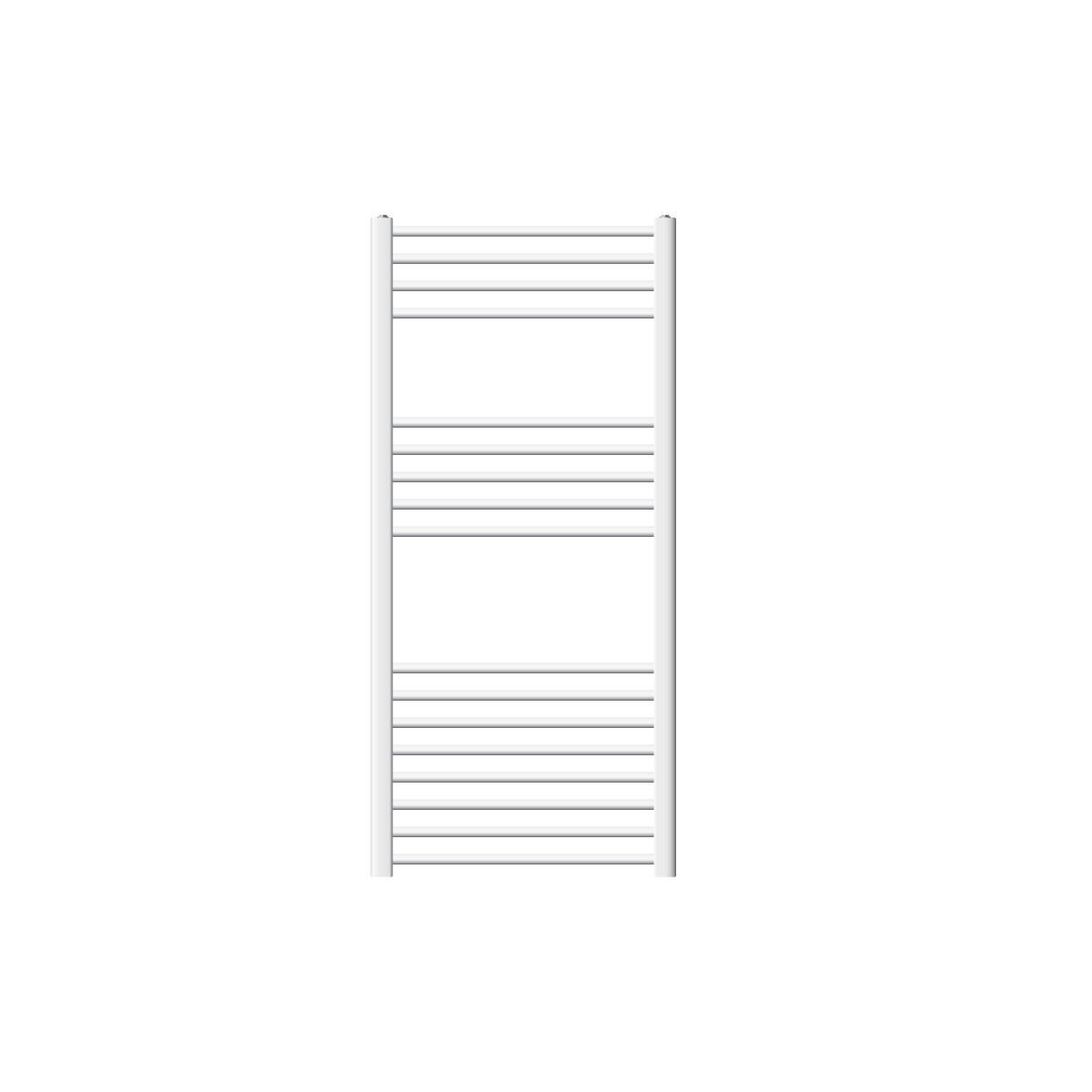 BADHEIZKÖRPER Sahara 600x1200 mm Weiß gerade mit Seitenanschluss - Weiß, Metall (60/120/5cm) - LuxeBath