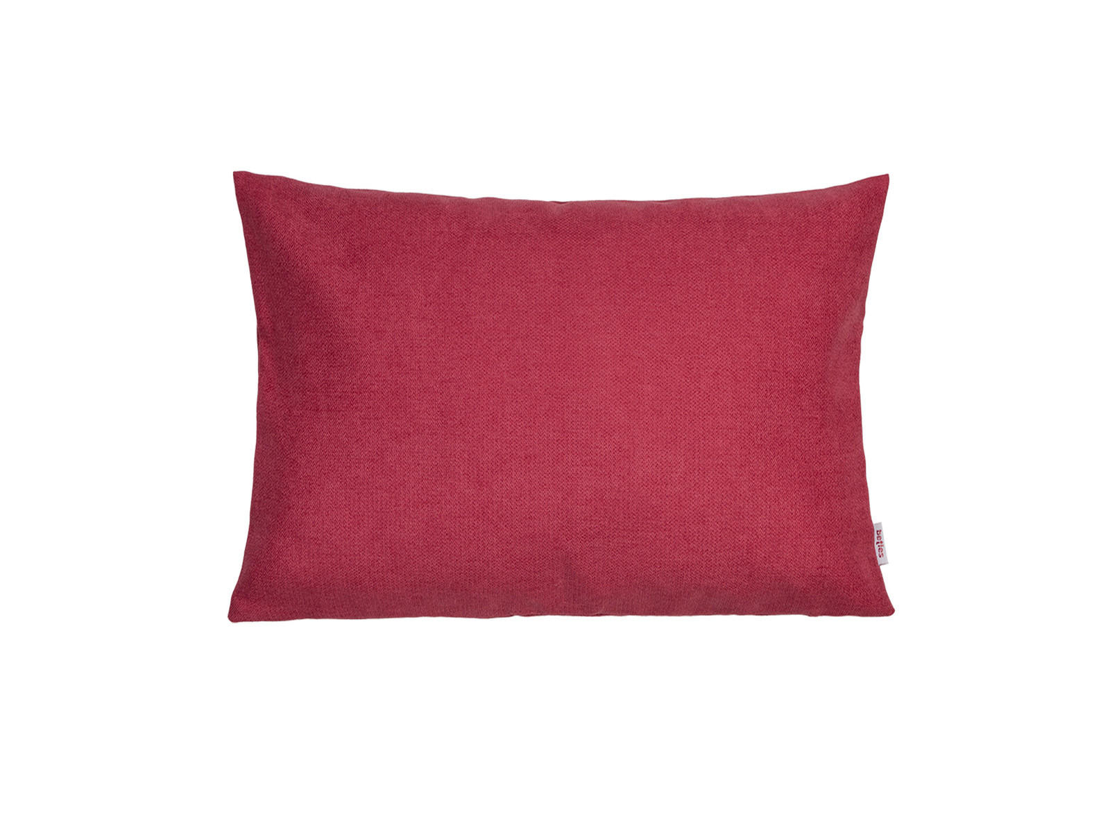 KISSENHÜLLE FarbTon Chenille-Haptik himbeer-rot 35/25 cm - Rot, Textil (25/35cm) - beties Heimtextil