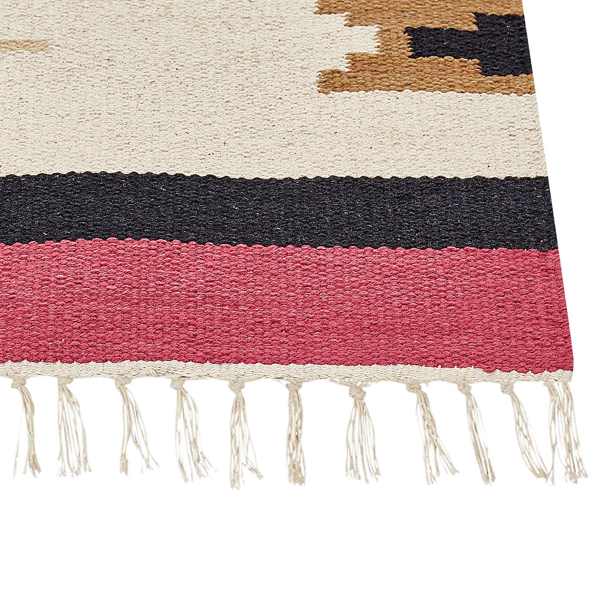 KELIM-TEPPICH Garni 230/160 cm - Multicolor, Textil (160/230cm) - Beliani