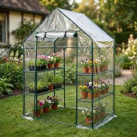 FOLIENGEWÄCHSHAUS Miva 143 x 73 x 195 cm - Transparent, Kunststoff (73/195/143cm) - EDENIA