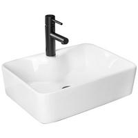AUFSATZWASCHBECKEN Rea Kelly - Weiß, Keramik (38/13.5/49cm) - REA