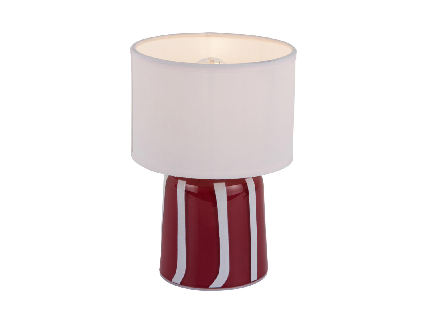 TISCHLAMPE Verano LED 13/13/20 cm - Rot, Glas (13/13/20cm) - Leitmotiv
