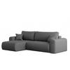 ECKSOFA Mit Schlaffunktion Und Bettkasten L-förmiges Sofa Capri Stoff Verita Links Stahl - Dunkelgrau, Holz (145/272cm) - Kaiser Möbel