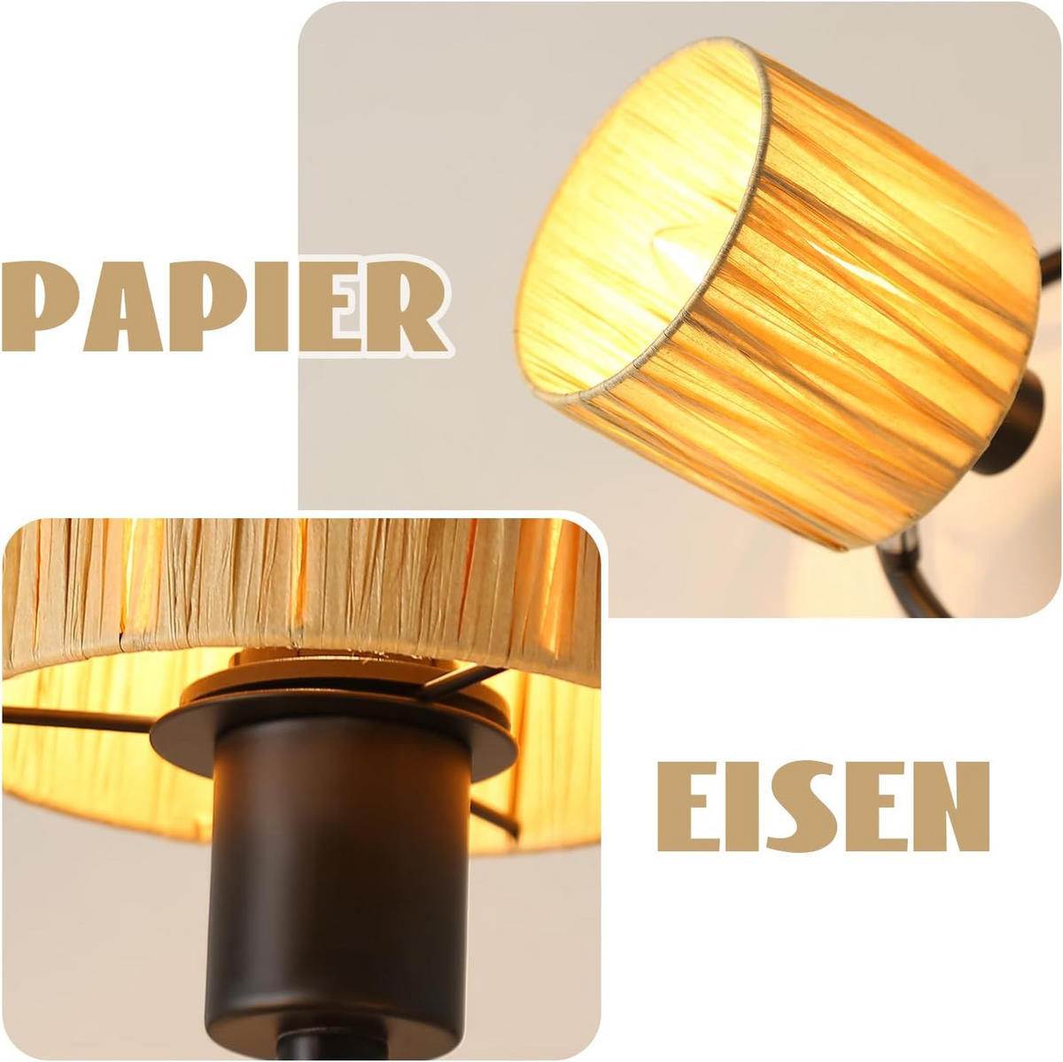 DECKENSTRAHLER Funkelau 47/16.5/72.5 cm - Schwarz, Metall (72.5/47/16.5cm) - ZMH