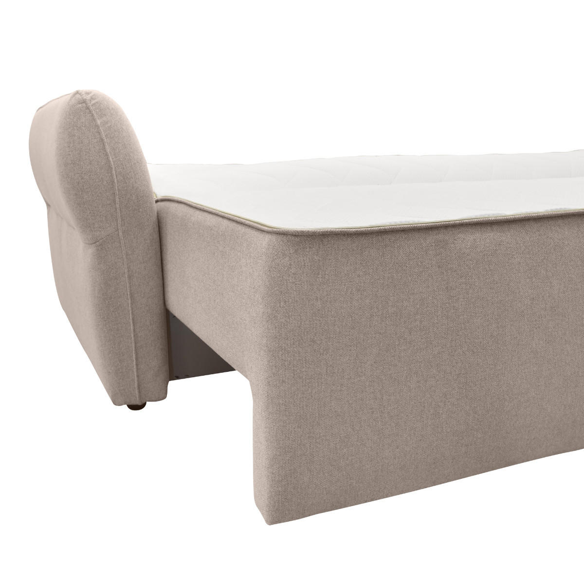 SCHLAFSOFA 3-sitzer aus stoff - lagos 238/96/90 cm - Beige, Textil (96/90/238cm) - Calicosy
