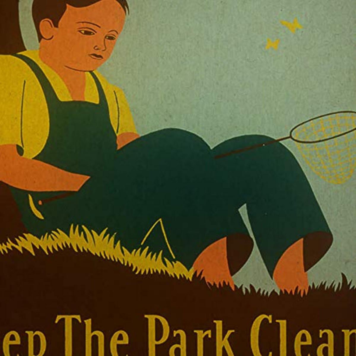 POSTER Set mit 4 Jahrgang Brandprävention A4 Schwarzer Rahmen - Schwarz, Papier (29.7/3cm) - Nacnic