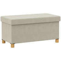 TRUHENBANK DE-16446 klappbar mit Stauraum Creme - Creme, Textil (76/38/38cm) - ComfortXL