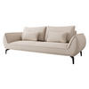 SCHLAFSOFA Cavo 3R - Schwarz/Naturfarben, Holz/Textil (249/86/118cm) - MIRJAN24