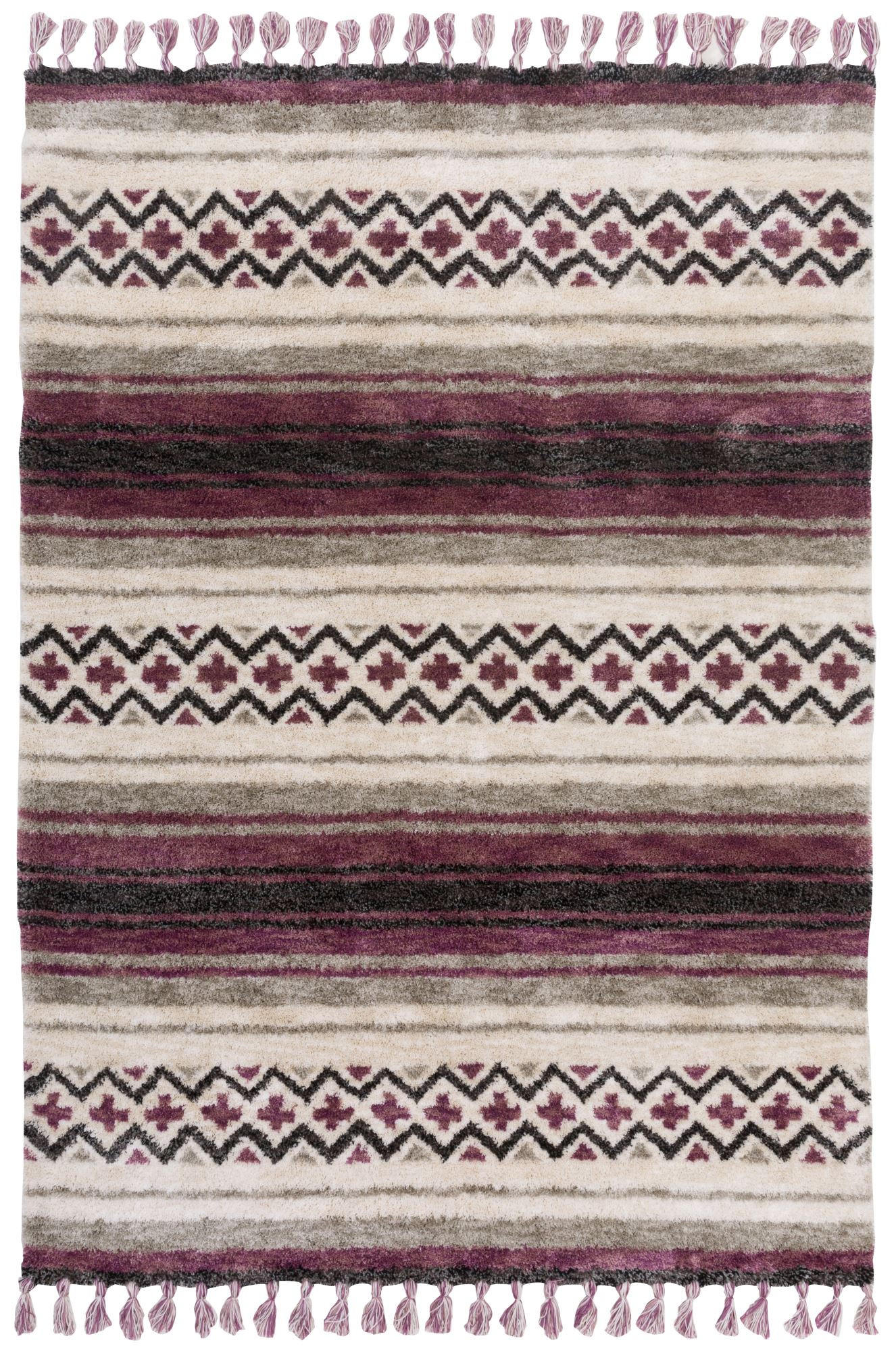 TUFTTEPPICH Vittoria 160x230 cm - Beere, Textil (160/230cm) - Gino Falcone