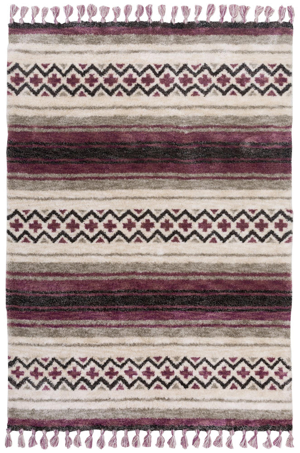 TUFTTEPPICH Vittoria 160x230 cm - Beere, Textil (160/230cm) - Gino Falcone