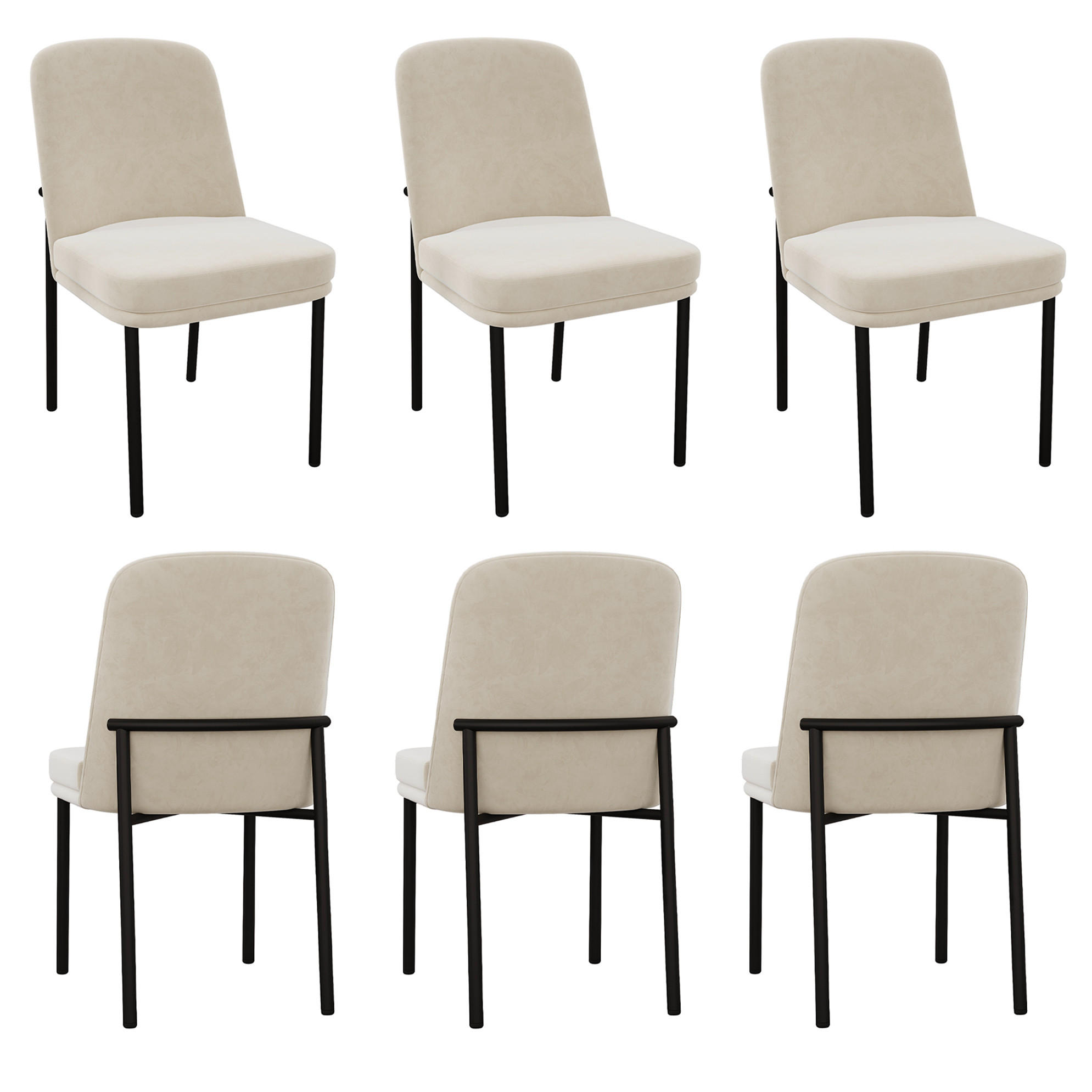 Meubliv Esszimmerstuhl Beige 53x82x42.7 cm