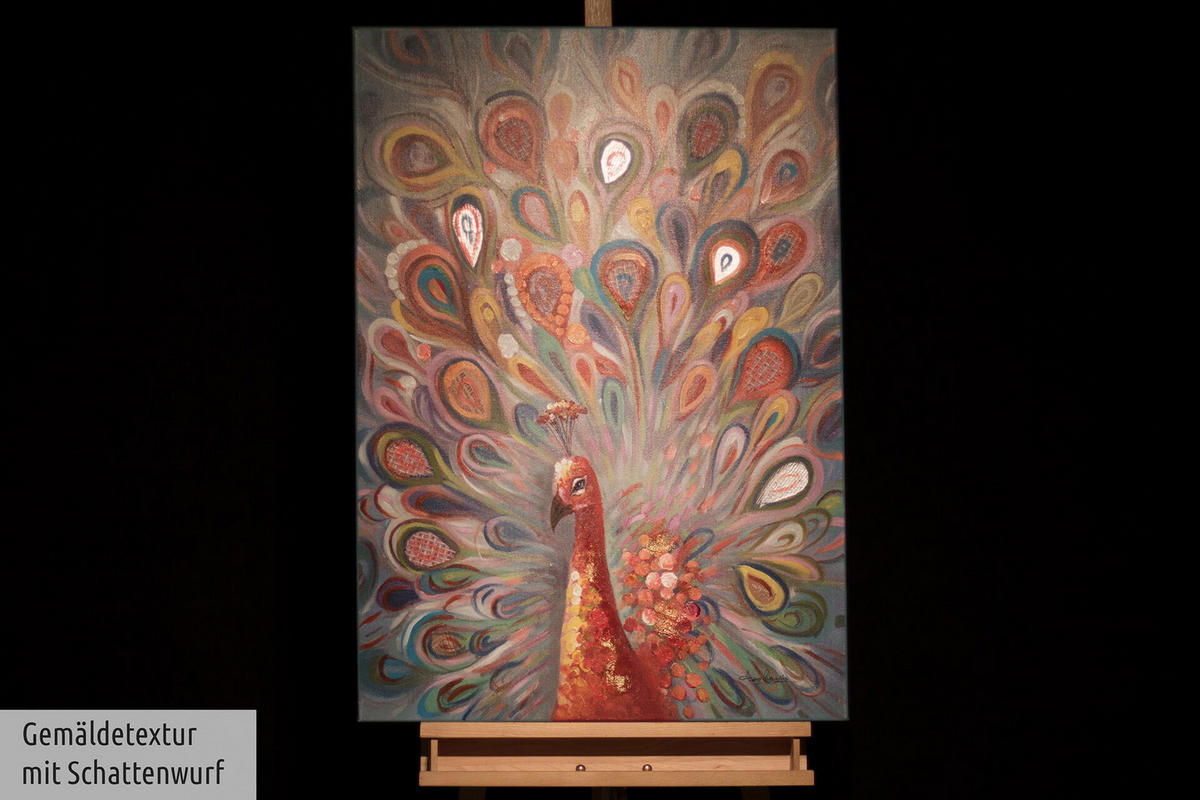 ACRYLBILD HANDGEMALT 70/100 cm - Multicolor, Holz/Textil (70/100cm) - KUNSTLOFT