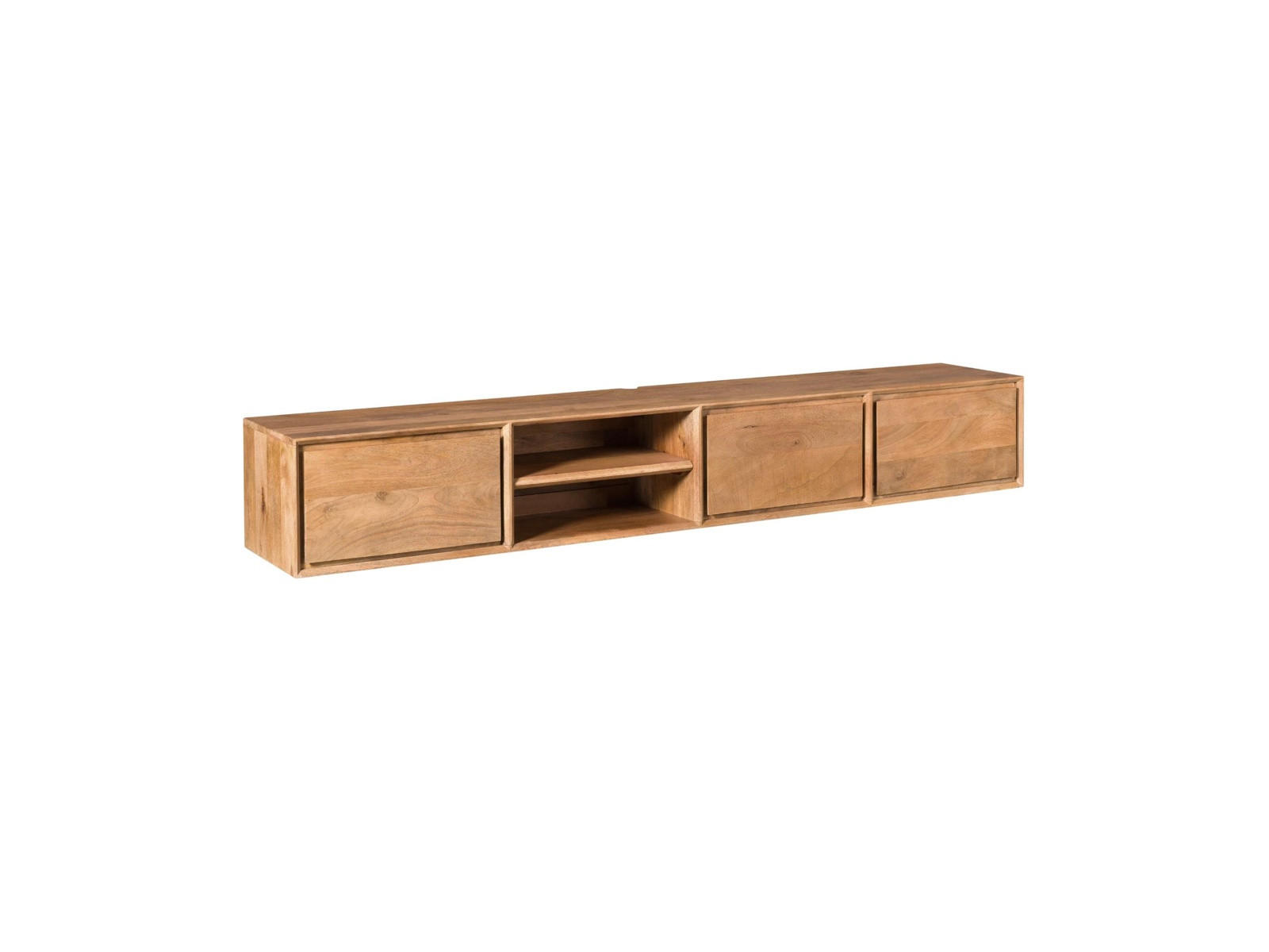 LOWBOARD Amoria Mangoholz 200 cm / 35 cm Natur - Naturfarben, Holz (200/30/35cm) - Villa Möbel