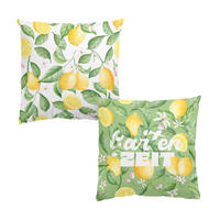 DEKOKISSEN 2er-Set Mein Garten Duo II 50/50 cm - Gelb, Textil (50/50cm) - Bilderwelten