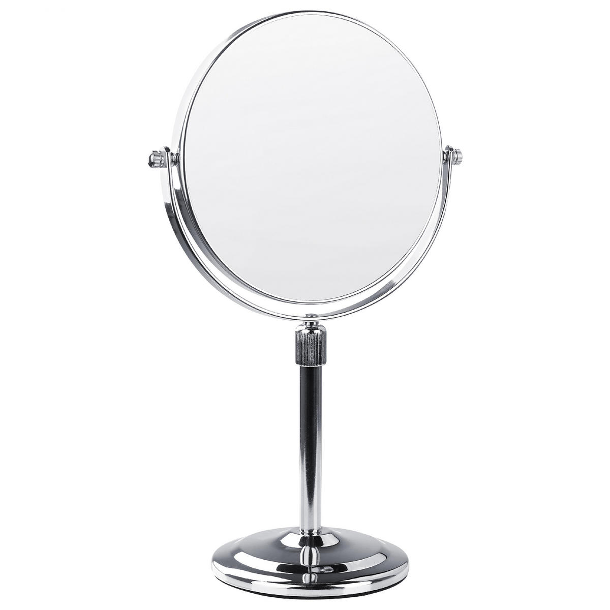 KOSMETIKSPIEGEL 20 cm Silber Aveyron - Silberfarben, Metall (38/13/20cm) - Beliani