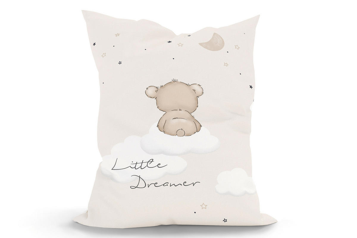 KINDER-SITZSACK - Little Dreamer - Beige/Weiß, Textil (100/25/135cm) - Green Bean