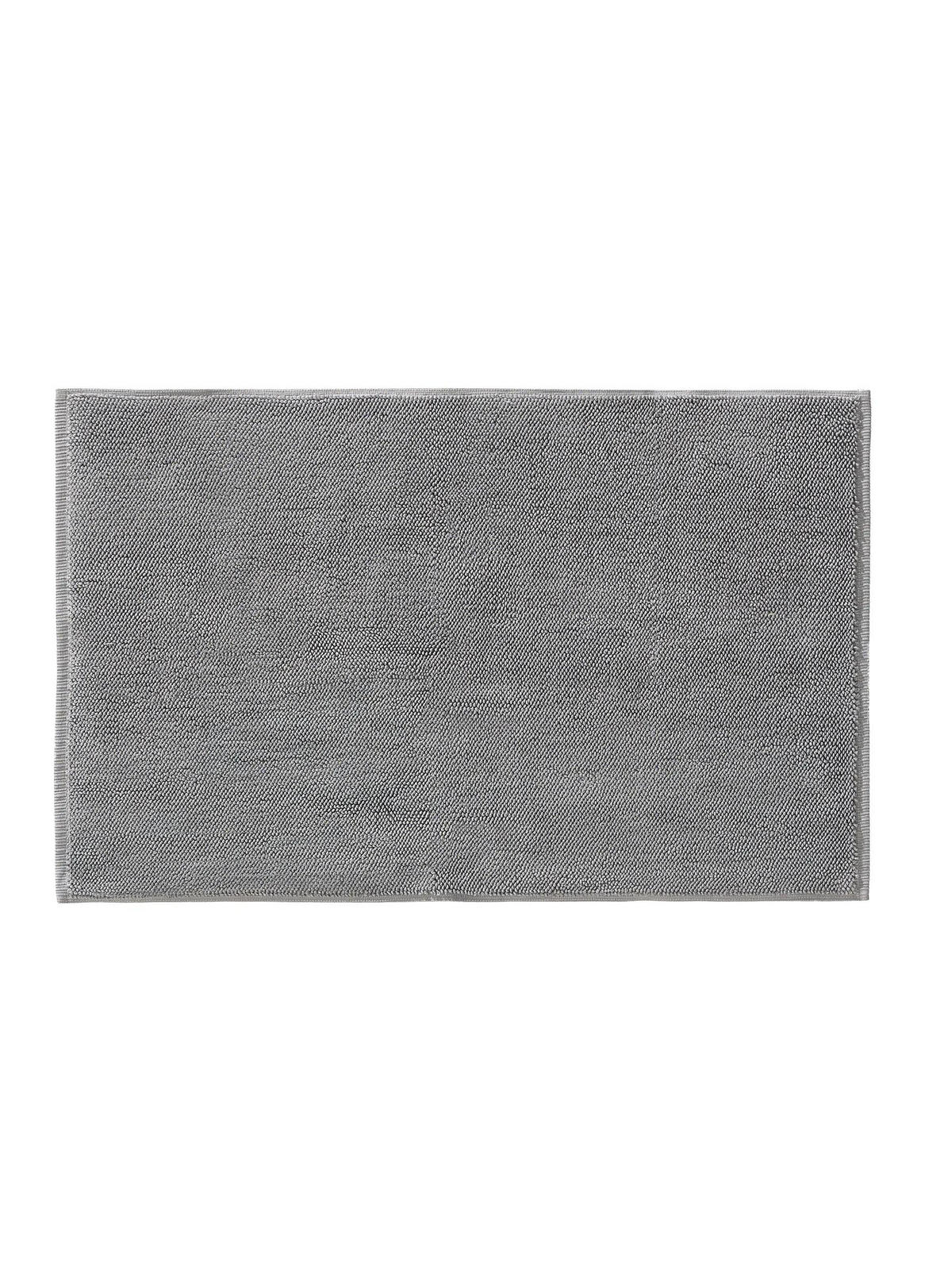 BADEMATTE Ole Anthrazit 70x120 cm - Anthrazit, Naturmaterialien/Textil (70/120cm) - benuta Nest