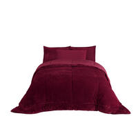 TAGESDECKE 260/240 cm Set 4-teilig VESPA #08 - Bordeaux, Textil (260/240cm) - ROLFNERS