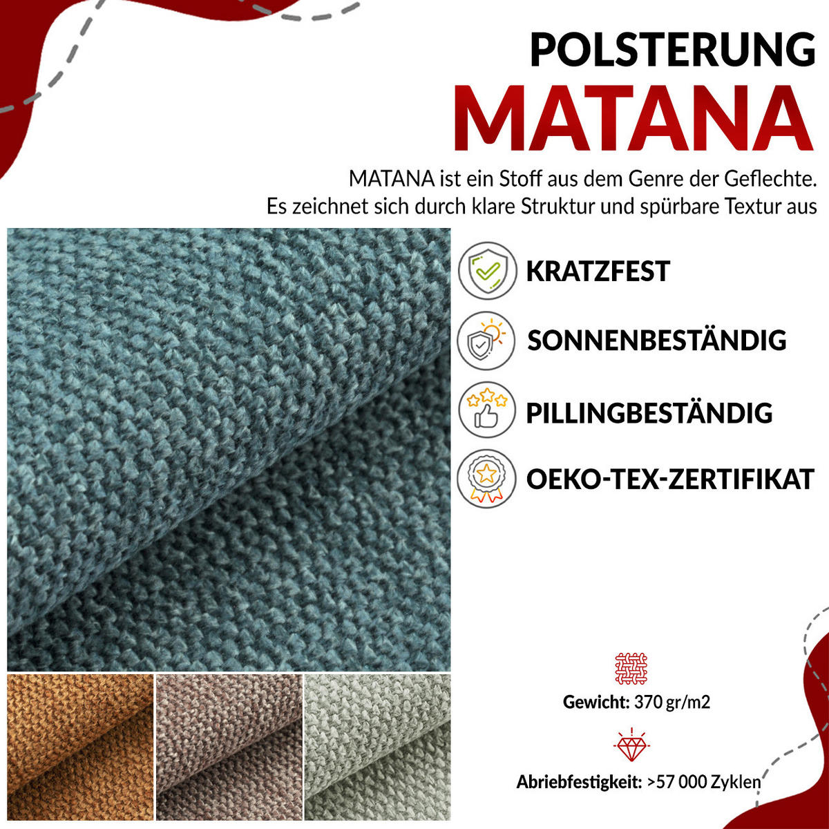BOXBETT ALLY 200/200 Dunkelgrau Struktur - H3 - Dunkelgrau, Holz/Textil (200/200cm) - MKS