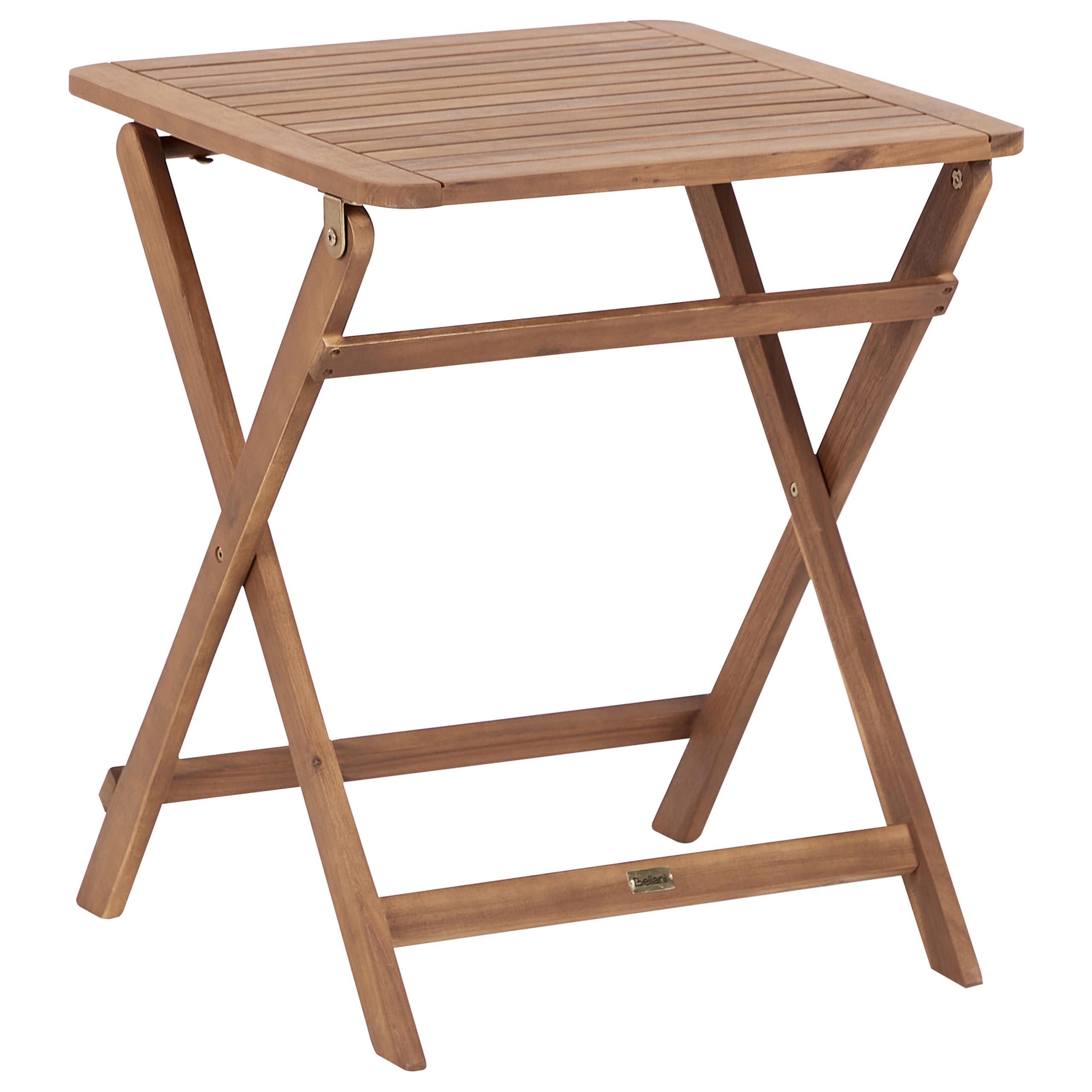 BEISTELLTISCH Heller Holzfarbton Paraggi - Hellbraun, Holz (60/60/72cm) - Beliani