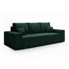 SCHLAFSOFA AGA, Sofa mit Schlaffunktion und Bettkasten, Farbe: Grün, Cordstoff - Grün, Textil (256/94/97cm) - Sepro Meble