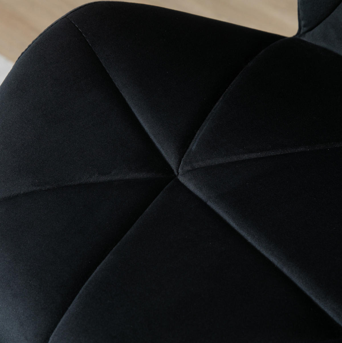 BARHOCKER 2er-Set drehbar höhenverstellbar 51,5 x 57,5 x 93-114,5 cm Schwarz - Schwarz, Metall (57.5/93/51.5cm) - Meubliv