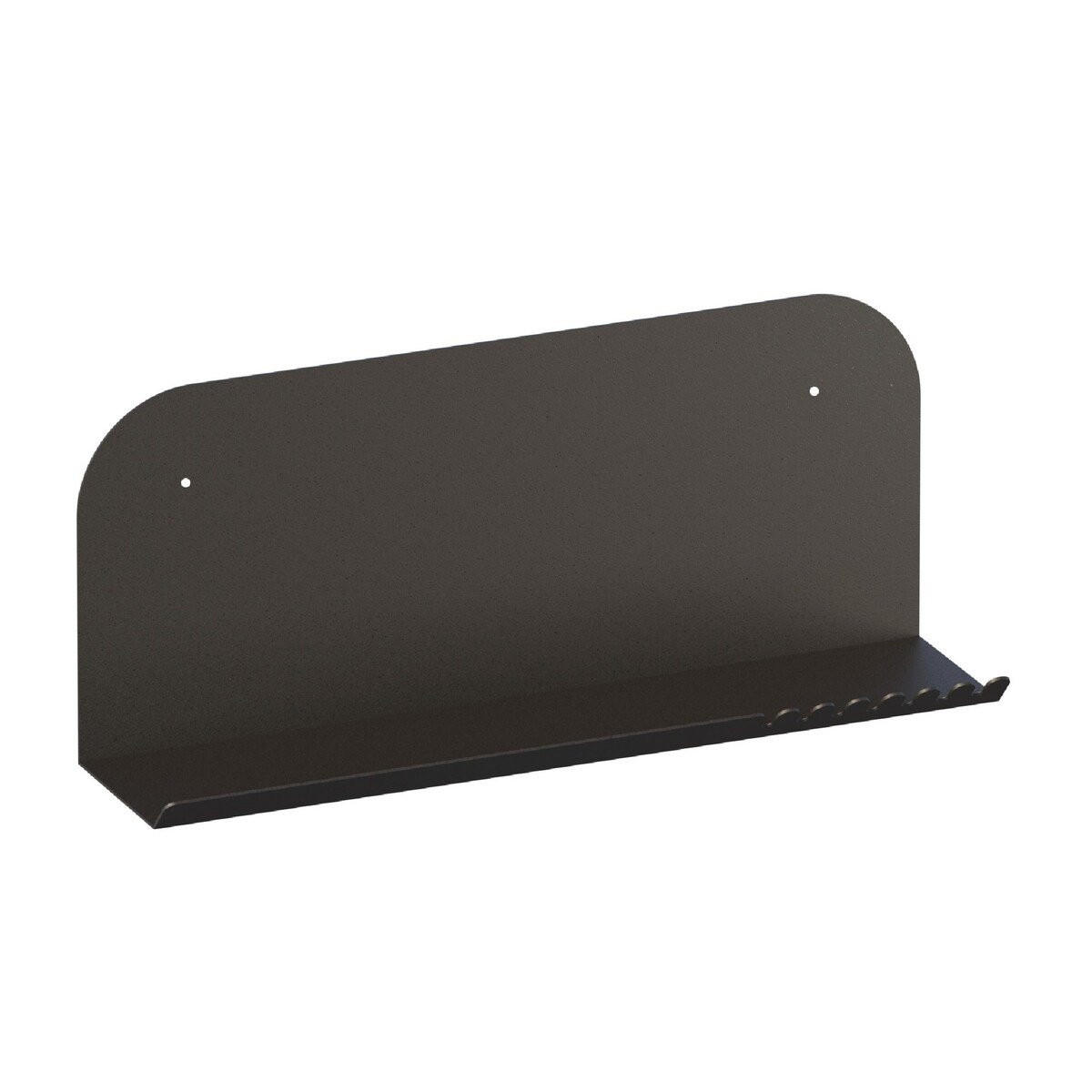 WANDREGAL aus metall 12/55/23 cm - Schwarz, Metall (12/23/55cm) - Calicosy