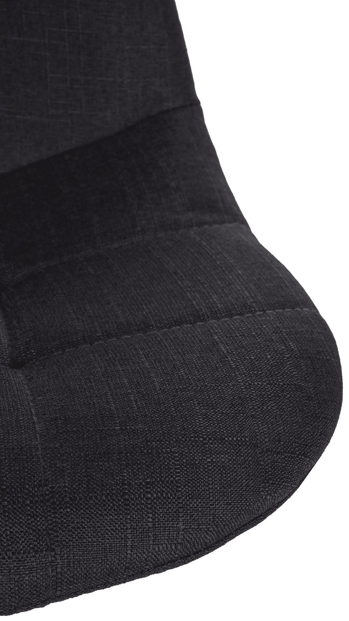 BARHOCKER Metall schwarz - Schwarz, Textil/Metall (47/99/56cm) - CLP