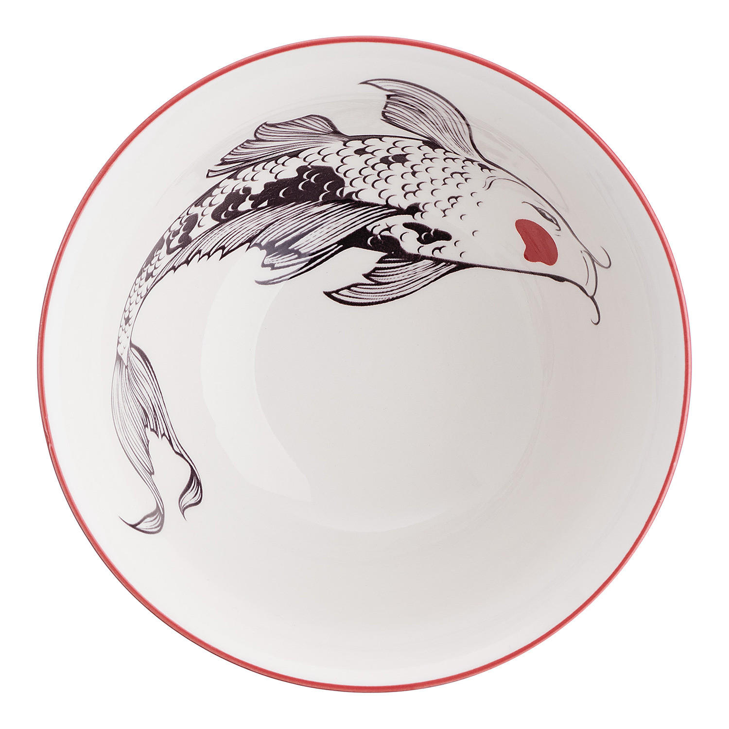 SCHALE (6er Set) Ornaments - Blau, Keramik (15/15/7cm) - BUTLERS