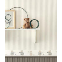CASADECO My Little World Streifentapete grau weiss - Grau, Papier (10/53cm) - Casadeco
