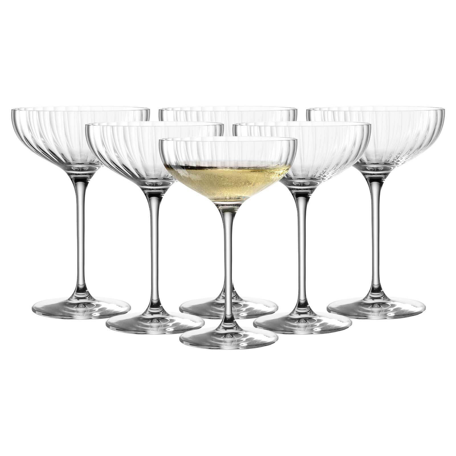 CHAMPAGNERSCHALEN Poesia transparent 260 ml 6er Set - Transparent, Glas (0.26L) - Leonardo Living