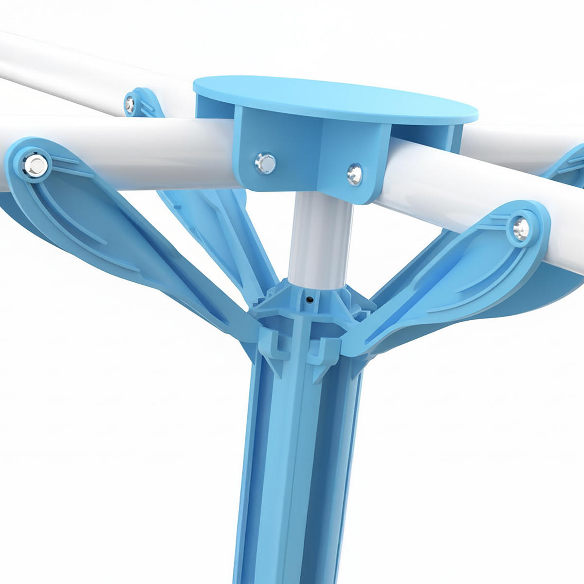 SUŠIAK na prádlo - biela, kov/plast (120/200/120cm) - Relaxdays