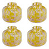 MINI-VASE (4er Set) Confetti - Gelb, Glas (9cm) - Butlers