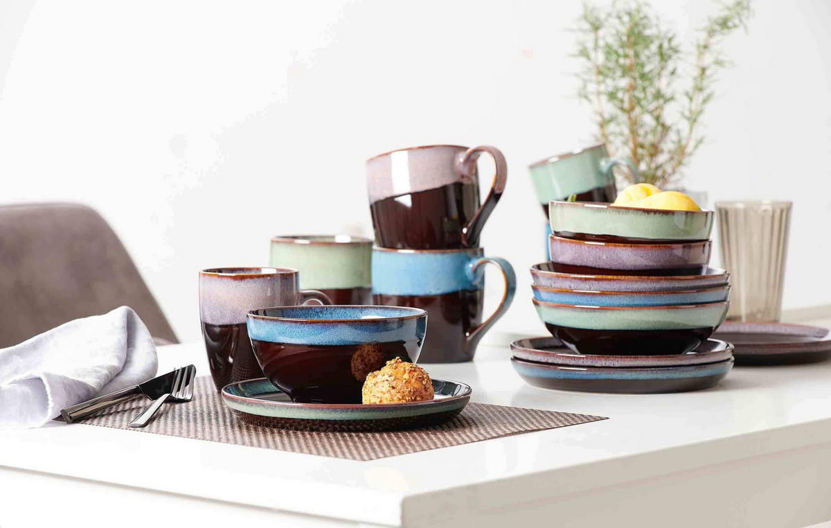 MÜSLISCHALEN Mongu bunt 720 ml 6er Set - Multicolor, Keramik (15cm) - Ritzenhoff Breker