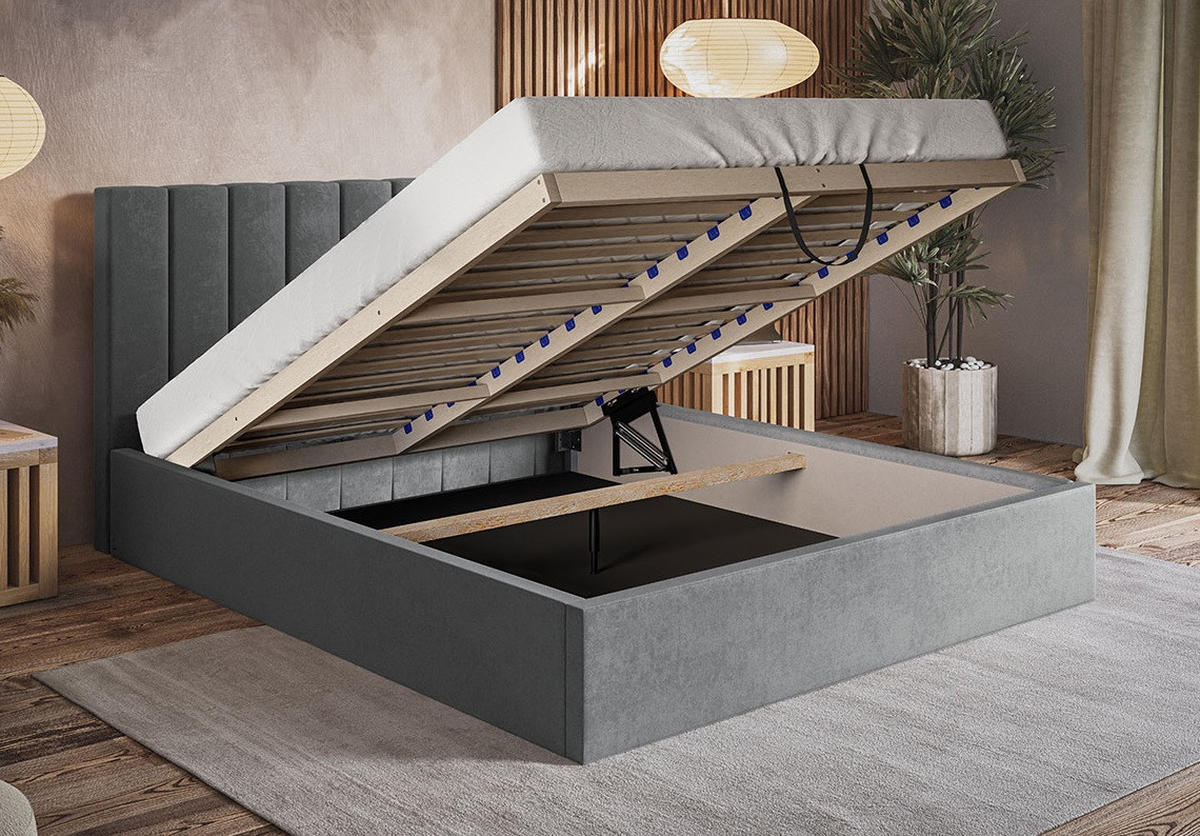 BETT Blau SIM 9 140x200 cm - Blau, Kunststoff/Textil (140/200cm) - Sepro Meble