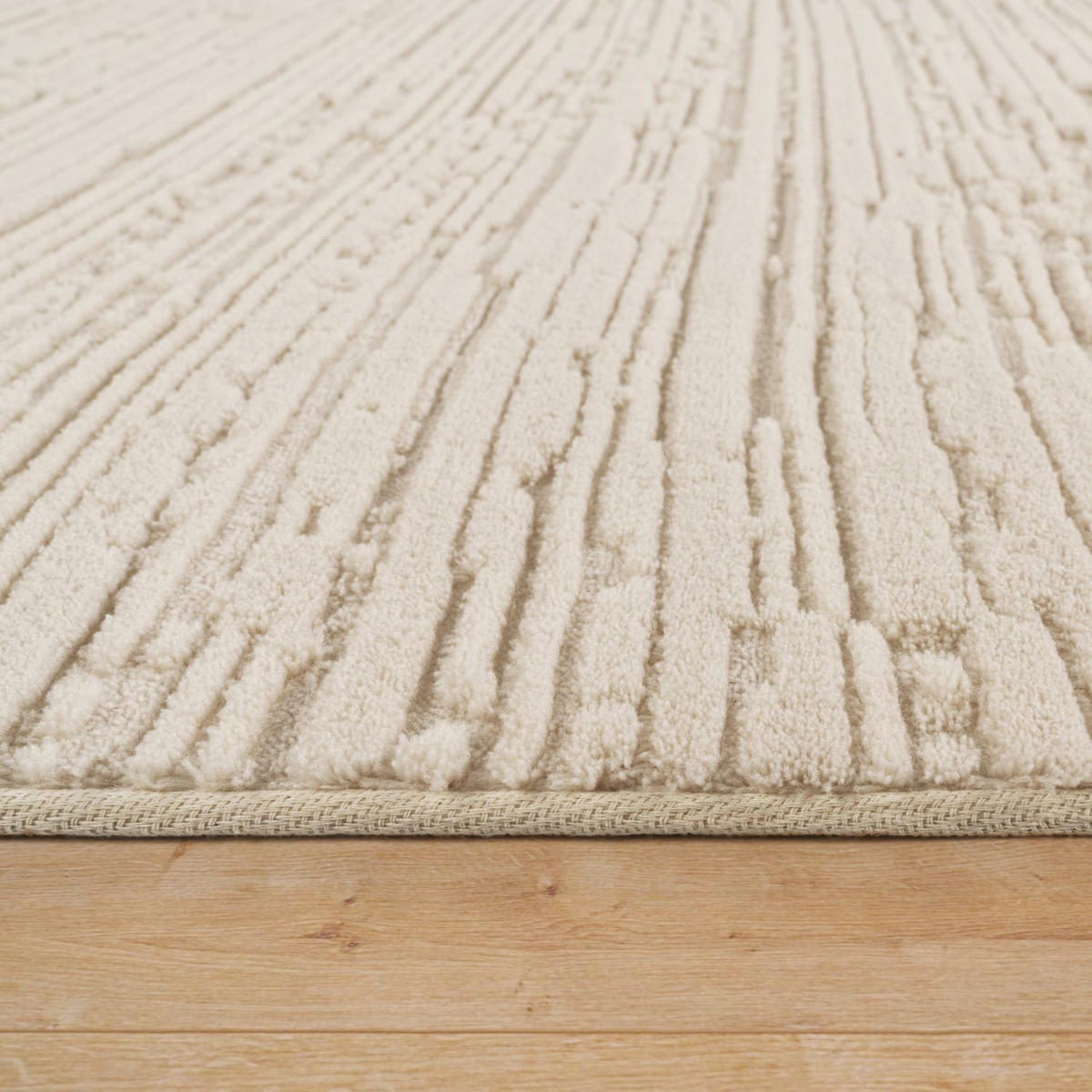 STRUKTURTEPPICH, mit Struktur, Creme, 160 x 220 cm - Beige, Textil (160/220cm) - KADIMA DESIGN