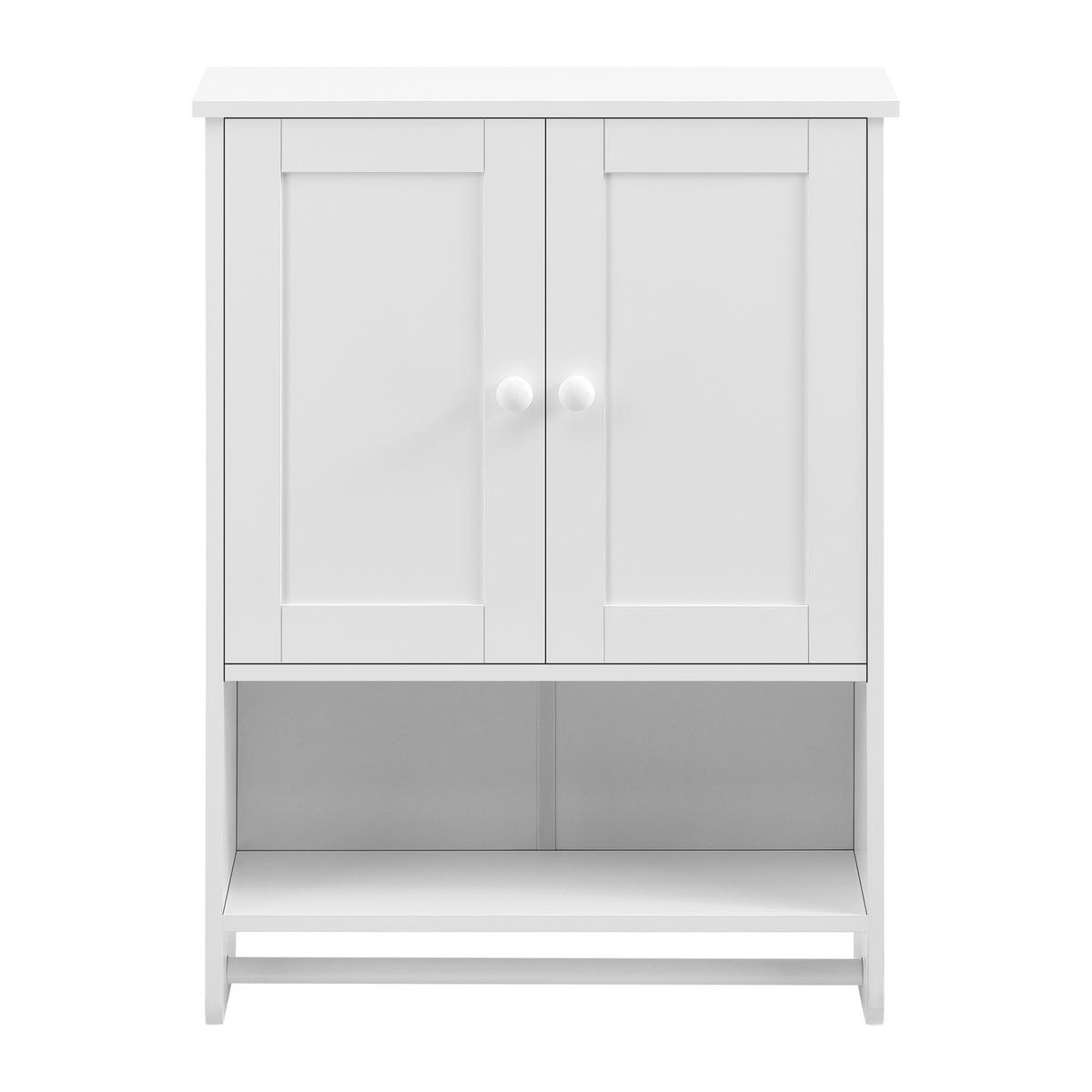 HÄNGESCHRANK Steyr - Weiß, Holzwerkstoff (48.7/65/14.5cm) - [en.casa]