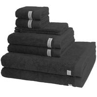 FROTTIERSET Sinfonie 8-teilig - Dunkelgrau, Textil (50/100cm) - Ross