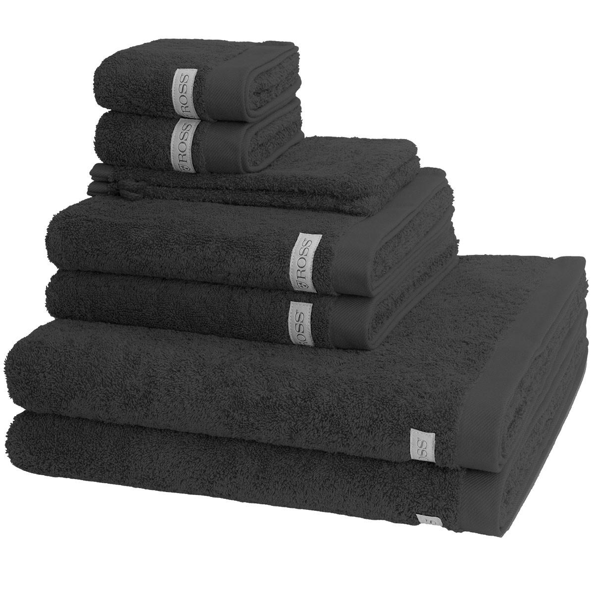FROTTIERSET Sinfonie 8-teilig - Dunkelgrau, Textil (50/100cm) - Ross